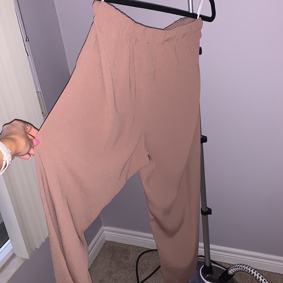 Babaton Crepe Tan Tie Waist Pant - Picture 8 of 9